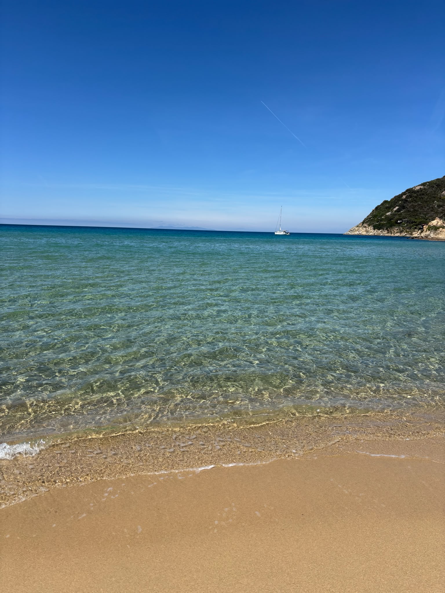 Panorama del mare all’Isola d’Elba