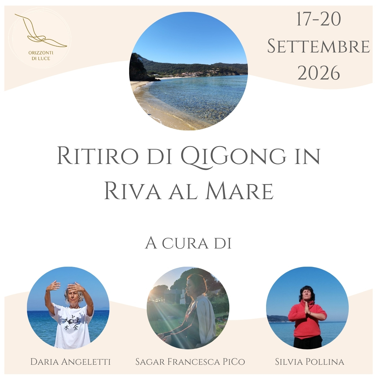 Qigong in riva al mare