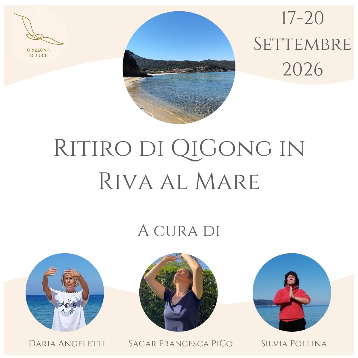 Qigong in riva al mare